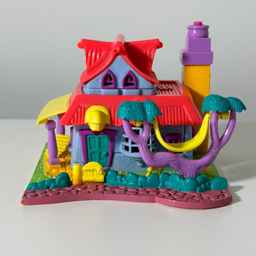Vintage 90s Bluebird Polly Pocket Light-up Kitty/Cat Mews House Lights Work (21C